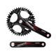 104BCD Bike Square Hole Bicycle Crank Chainwheel Chainrings 170mm 175mm Crankset Bicycle Crank Set Bicycle Crank Arm And Pedal Bicycle Crankset Single Speed Bike Crank Arm Bolt Right Bike Crank Arm