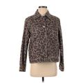 Blank NYC Denim Jacket: Short Brown Leopard Print Jackets & Outerwear - Women's Size Small