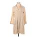 Massimo Dutti Casual Dress - Shirtdress: Tan Dresses - Women's Size X-Small