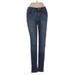 Levi's Jeans - Mid/Reg Rise Skinny Leg Denim: Blue Bottoms - Women's Size 27 - Dark Wash