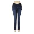 1822 Denim Jeggings - Low Rise Skinny Leg Boyfriend: Blue Bottoms - Women's Size 6 - Sandwash