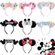 Bandeau Disney Minnie Mouse pour filles et femmes bandeaux de turesauna Disneyland nœud cosplay