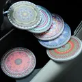 Cowijk de voiture avec motif de fleurs et polymères de biscuits porte-bouteille dessous de verre