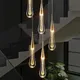Lampes suspendues LED en cristal éclairage intérieur pour la maison lampe de chevet table à