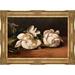 Vault W Artwork Branch of White Peonies w/ Pruning Shears by Edouard Manet Graphic Art on Canvas Metal in Black/Green | 32" H x 44" W x 2" D | Wayfair