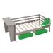 Zoomie Kids Aalam Slat Storage Bed Wood in Gray | 29.5 H x 40.9 W x 91.6 D in | Wayfair D4FB6861AA914BD8A190EAA8F2BD2247