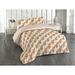 East Urban Home Geometric Duvet Cover Set Linear Pattern Print Art Pale Earth Yellow & Ivory in Gray/Orange | Wayfair