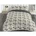 Alcott Hill® Brishae Microfiber Duvet Cover Set Microfiber in Brown/Gray | Twin Duvet Cover + Standard Shams | Wayfair