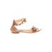 Isola Sandals: Tan Print Shoes - Women's Size 9 - Pointed Toe