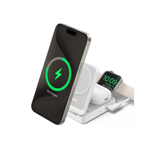 Anker MagGo Kabellose Ladestation (Faltbar 3-in-1)