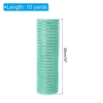 3pcs Decorative Mesh, 10 In x 10 Yard Decorative Mesh Ribbon Roll