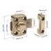 Rotate Bolt Latch, Zinc Alloy Door Lock Gate Latches, 2Pcs