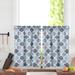 Quatrefoil Cotton Blend Kitchen Tier Curtains, Valances and Swags