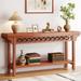 70.8 Inch Farmhouse Solid Wood Long Console Table Sofa Table