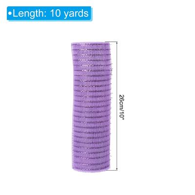 3pcs Decorative Mesh, 10 In x 10 Yard Decorative Mesh Ribbon Roll
