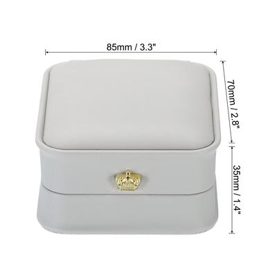 Necklace Pendant Box, 2pcs Velvet Chain Box Vintage Jewelry Holder
