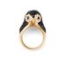 Kate Spade Jewelry | Kate Spade Dashing Beauty Pave Penguin Ring Gold Tone Pave Sz 7 Black Rhinestone | Color: Black/Gold | Size: Os