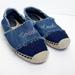 Coach Shoes | Coach Celina Frayed Two Tone Denim Espadrille Women’s Size 5 | Color: Blue | Size: 5