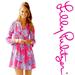 Lilly Pulitzer Dresses | Lilly Pulitzer Sarasota Tunic Dress Large Capri Pink Samba | Color: Blue/Pink | Size: L