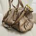 Coach Bags | Coach Ruffle Tan Leather Satchel Bag Purse | Color: Tan | Size: Os