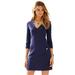 Lilly Pulitzer Dresses | Lilly Pulitzer Charlena V-Neck Knit Dress | Color: Blue | Size: M