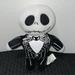 Disney Toys | Disney Tim Burton’s The Nightmare Before Christmas Jack Plush Stuffed Toy Euc | Color: Black/White | Size: 8” X 9”