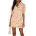 Free People Dresses | Freepeople Bonnie Floral Print Minidress, Small | Color: Orange/Yellow | Size: S