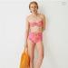 J. Crew Swim | J Crew High-Rise Bikini Bottom And Bandeau Bikini Top. | Color: Pink/Yellow | Size: S
