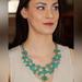 Kate Spade Jewelry | Kate Spade Fiorella Petals Turquoise Green Gold Statement Necklace | Color: Gold/Green | Size: Os