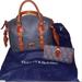 Dooney & Bourke Bags | Dooney & Bourke Gray Florentine Leather Satchel Domed Handbag & Monogram Wallet | Color: Gray | Size: Os