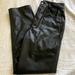 Zara Pants & Jumpsuits | Black Leather Zara Pants | Color: Black | Size: S