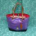 Dooney & Bourke Bags | Euc Dooney & Bourke Purple Patent Leather Tote Bag | Color: Brown/Purple | Size: Os