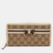 Gucci Bags | Gucci Beige/Cream Gg Canvas And Leather Princy Zip Around Wallet | Color: Cream | Size: Os