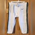 Nike Other | New Nike Vapor Pro Vented Men's Xl Football Pants White And Green With Belt | Color: Green/White | Size: Xl