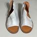 Free People Shoes | Free People Dove Gray Mont Blanc Slip On Open Toe Flat Sandals | Color: White | Size: 39.5eu