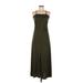 Shein Casual Dress - A-Line Square Sleeveless: Green Print Dresses - Women's Size Medium