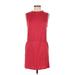 Left Coast by Dolan Casual Dress - DropWaist: Red Marled Dresses - Women's Size Medium