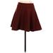 Kimchi Blue Casual Mini Skirt Mini: Burgundy Print Bottoms - Women's Size Small