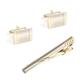 Pure metal tie clip cufflink set tie clip cufflink set