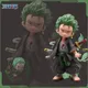 Figurine de Dessin Animé One Piece Q Zoro Roronoa Zoro Version Q Statuette d'Action en PVC