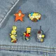 Broches en métal et émail des Simpsons Badges de dessin animé bijoux mignons épingles à revers