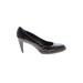 Stuart Weitzman Heels: Pumps Stiletto Classic Brown Print Shoes - Women's Size 8 1/2 - Round Toe