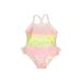 Wonder Nation One Piece Swimsuit: Pink Sporting & Activewear - Size 6-9 Month