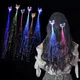 Tresse de Cheveux Brillante à LED Brille dans la Nuit Lumières de Noël Décoration d'Halloween