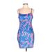 Divided by H&M Casual Dress - Mini: Blue Print Dresses - Women's Size Large