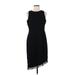 Studio I Casual Dress - Party Crew Neck Sleeveless: Black Solid Dresses - Women's Size 10