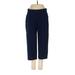 Lands' End Casual Pants - Mid/Reg Rise: Blue Bottoms - Women's Size Small