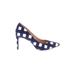 Banana Republic Heels: Blue Checkered/Gingham Shoes - Women's Size 6 1/2