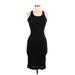 Splendid Casual Dress - Bodycon Scoop Neck Sleeveless: Black Solid Dresses - Women's Size Medium