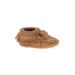 Minnetonka Booties: Tan Solid Shoes - Kids Boy's Size 2